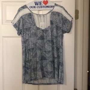 THML Navy / White Lace Shirt